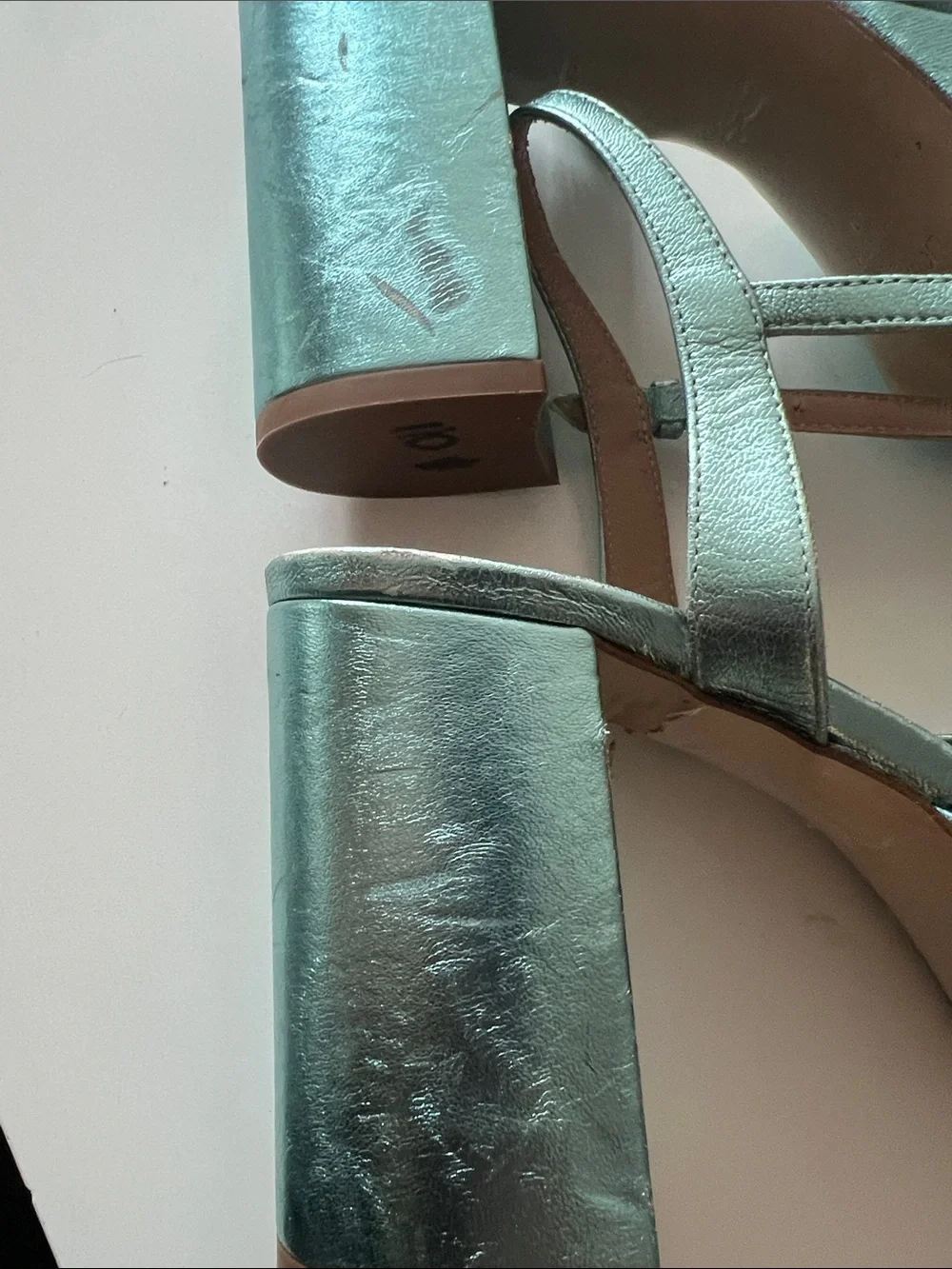 LK Bennett London size 40 , 9-9.5 metallic leather platforms from Nordstroms NWD